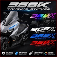 2pc Reflective 368K logo Motorcycle Stickers Vinyl Decals For ZONTES 368K Scooter Body Side Fairing 