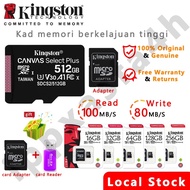 Kingston1TB 512GB 256GB 128GB 32GB 64GB SDCS2 Micro SD Card 100MB/S Read Speed Class 10 Memory Card