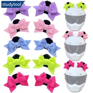 STUDYTOOL 2Pcs Motorcycle Helmet Decoration Butterfly Knot Ears For Riding Sking Helmet Sticker Acce