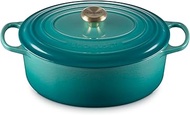 Le Creuset Enameled Cast Iron Signature Oval Dutch Oven, 6.75 qt., Riviera