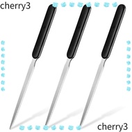CHERRY 3 Pieces Letter Opener Open Letter, Grip 3 Pieces Letter Opener, Staple Humanized Stainless S
