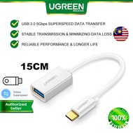 UGREEN USB C to USB Adapter Type C OTG Cable 15CM USB C Male to USB 3.0 A Female Cable Connector for MacBook Pro 2019 2018 Samsung Galaxy S10 S9 S8 Note 9 8 LG V40 G6 Google Pixel 2XL Huawei mate 9 10 P9 P10 LG V20 G5 G6 OnePlus 5T vivo realme 5 pro 6 6i