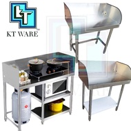KT WARE Stainless Steel Stove Table GAS RACK Working table meja dapur double gas stove table