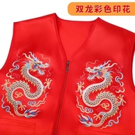 Vest New Chinese Style Incense Customer Service Incense Vest Zipper Double Pocket Temple Fair Youshe