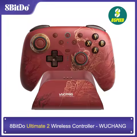 8BitDo Ultimate 2 WUCHANG, TMR Joystick & Hall Effect Triggers Controller with Charging Dock for PC,