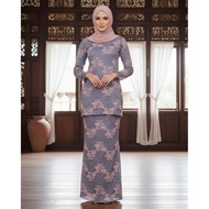Kurung Lace Naura Grey