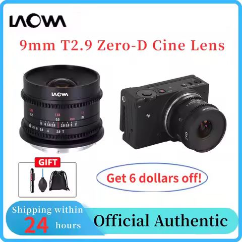 Venus Optics Laowa 9mm T2.9 Zero-D Cine Lens for Sony-E for Canon RF FUJIFILM X for Leica L Micro 4 