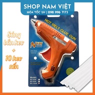 Súng Bắn Keo (Cỡ Lớn/Nhỏ) Kèm 10 Keo Nến Silicon (Loại tốt)