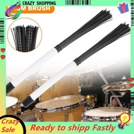 2Pcs Cajon Brush Telescoping Drum Brushes Nylon Sticks Percussion for Jazz Stick Drum Musical