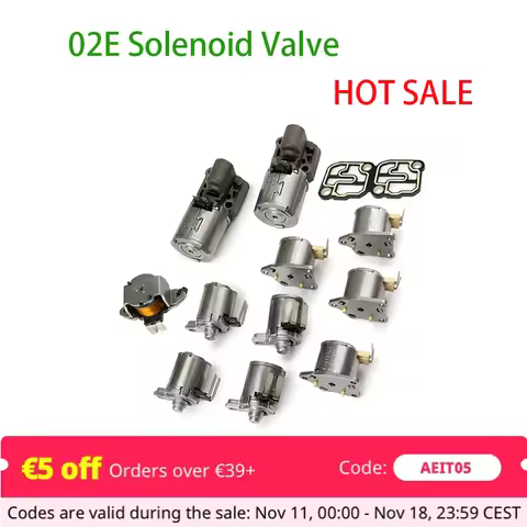02E DQ250 DSG 6-Speed Transmission Valve Solenoids Kits 02E325025AJ 02E321371E For A3 Q3 Seat Touran