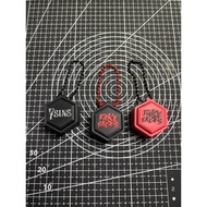 Fake Faces/7Sins Inspired Hex Clicker Fidget 3D Printed