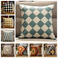 Geometric Shape 45x45cm Pillow case Embroidered New Style Living Room Sofa 45x45cm Pillow case Offic