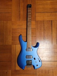 Sale! Ibanez Q52 Headless Electric Guitar Laser Blue Matte
