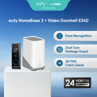 eufy Security E340 Video Doorbell + HomeBase 3