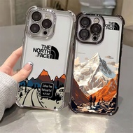 The North Face Mountain Range Electroplated Case For Samsung A57 5G A37 A17 A07 Clear Casing Galaxy 