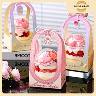 Bo Cup Portable Box Dessert Packaging Box Cake Packaging Box Dessert Packaging Box U-Shaped Cup Gift