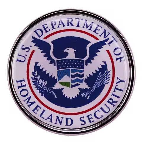 DHS-United States Department Of Homeland-Security Logo Enamel Pin Button Badge