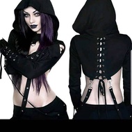 GOTHIC STYLE CROP TOP (M044)