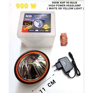 ND- 985  900W HIGH POWER XHP-70 LED BULB RECHARGEABLE HEADLAMP ( WHITE OR YELLOW LIGHT )