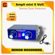 5 Volt dual potentiometer mini amplifier