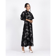 Batik Trusmi Dress Batik Wanita Gamis Batik Mega Mendung Kombinasi