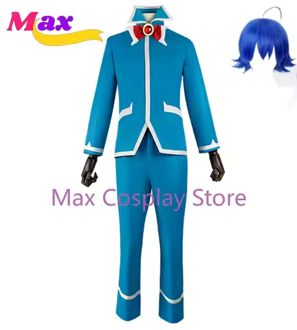 Max Cosplay Suzuki Iruma Costume Wig Iruma-kun Jacket Pants Bow Anime Uniform Halloween Carnival Ful