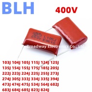 10PCS 400V 103J 0.01UF 10NF 104J 0.1UF 100NF 105J 1UF 115J 1.1UF 124J 0.12UF 120NF 125J 1.2UF CBB Ca