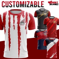 Full sublimation red sportswear, volleyball T-shirt