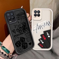 Angel Eye Trend Compatible For Realme 8 4G 8i Realme 8Pro 4G Poker English Graffiti Silicone Cover S