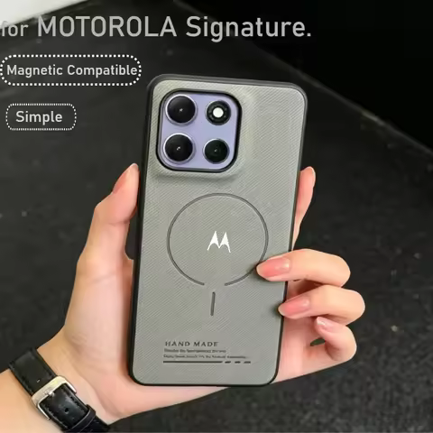 Busienss Woven Textured Magnetic Case for Moto Signature Moto Edge 70 Ultra Fusion+ 60 Pro 50 Neo G8