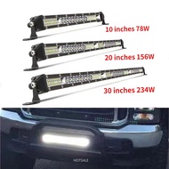 10-30 Inch 12V 24V 78W-234W Car LED Work Light Bar Offroad LED Light Bar Work Light for Truck Boat C