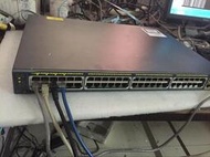 思科Cisco WS-C2960-48PST-SL 48口POE供電交換機 保固3月