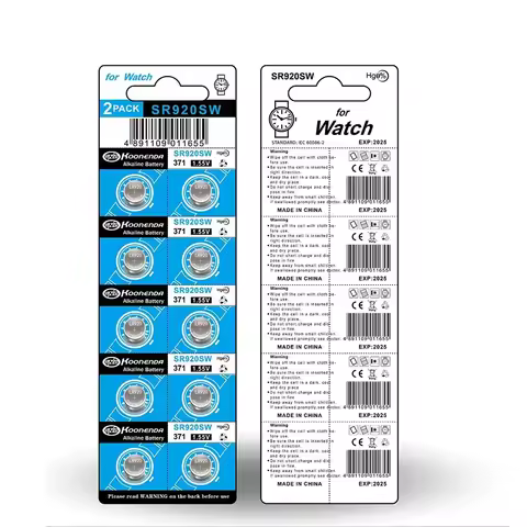 2-50PCS 30mA 1.55V AG6 371 Button Batteries SR920SW LR920 SR927 171 370 L921 LR69 SR920 For Watch To