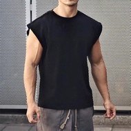 SINGLET TANK MENS TOP MENS MUSCLECUT GYM FITNESS SPORT WEAR MEN'S CLOTHING Sleeveless Top Men Gym Cl