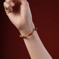 Indian Laoshan Sandalwood Green Tara Buddha Bead Bracelet Pure Natural Sandalwood Retro Ancient Styl
