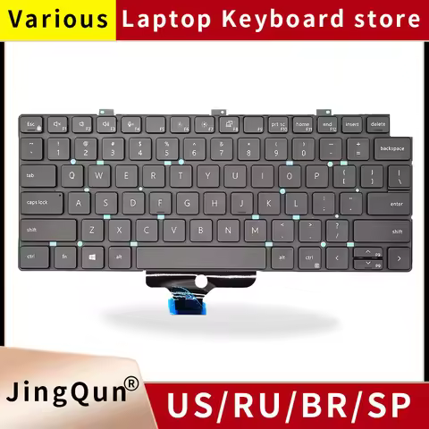 Replacement SP/US/RU/IT Russian Spanish Laptop Keyboard For Dell Latitude 5320 5330 5340 5350 7320 7