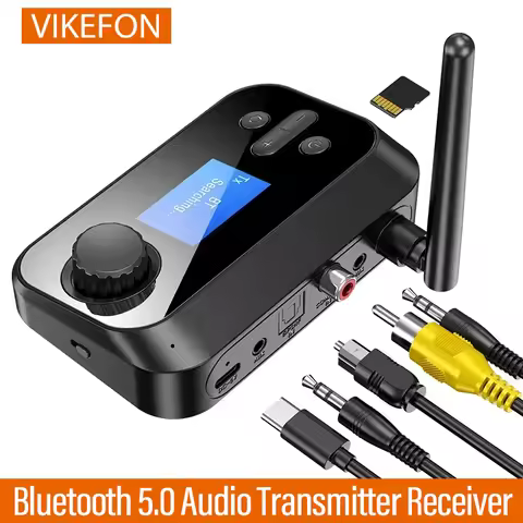 Bluetooth 5.0 Audio Transmitter Receiver SD Card Handsfree Call Stereo Wireless Adapter RCA SPDIF 3.