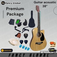 ACOUSTIC GUITAR 38 inch  PACKAGE / GITAR AKUSTIK / GUITAR FOR BEGINNER WITH PACKAGE [ READY STOCK 🇲🇾]