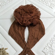 INNER TURKI Terbaru Dalaman Hijab Ciput Turkie Jersey Mix Brukat Premium Cepol Turkish Tali Renda