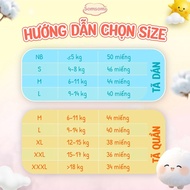 [BUY 6 GET A GIFT] COMBO 6 BACKS OF Organic SOMSOMI Diapers/Diapers for Babies - 5 Times More Absorb