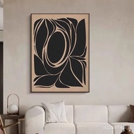 Wabi-Sabi Vintage Style Living Room Decorative Painting American Restaurant High-End Sofa Background