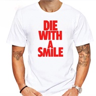 Die With A Smile T-Shirt Men's Graphic Tee Casual Short Sleeve Shirt Trendy Streetwear Fashion Comfo