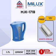 Milux Jug Kettle | MJK-180 | MJK-171B | MJK-181G | 1.8L | 1.7L | Boild-Dry Protection | SUS304 Stain