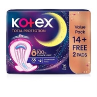 Kotex Total Protection Overnight Wing Pad 41cm