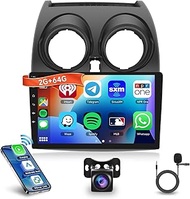 2G + 64G Car Radio Android 15 for Nissan Qashqai J10 2006-2016, 9 Inch HD Touchscreen Car Radio with