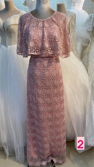 BLUSH PINK MOTHER GOWN/ DRESS | NINANG GOWN | BEST SELLER DESIGN AND COLOR