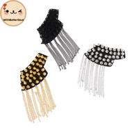Better 1Pc Fashion Shoulder Epaulets Vintage Spike Rivet sel Epaulet Shoulder Boards Badge Brooches 
