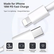 สายชาร์จแท้ Lightning to USB-C Cable for IP 11/12 PD fast charge สินค้ารับประกัน 1 ปี (0651)