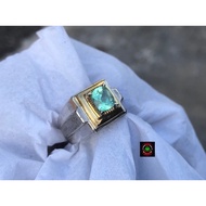 cincin batu zamrud colombia asli