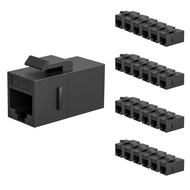 Zoerax RJ45 CAT6 khớp nối Keystone cái sang cái chèn Coupler UTP Cat6 Keystone khớp nối nội tuyến Tr